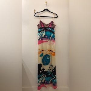 Custo Barcelona Vintage Maxi silk embellished velvet